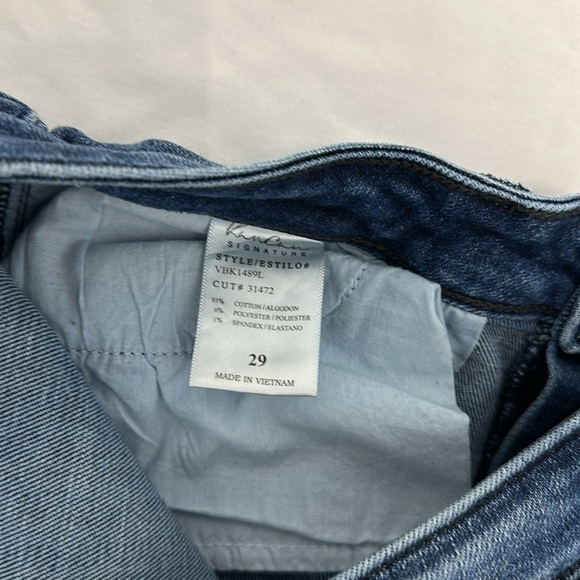 Kan Can Signature Women's High Rise Button Fly Distressed Skinny Jeans - Picture 6 of 6